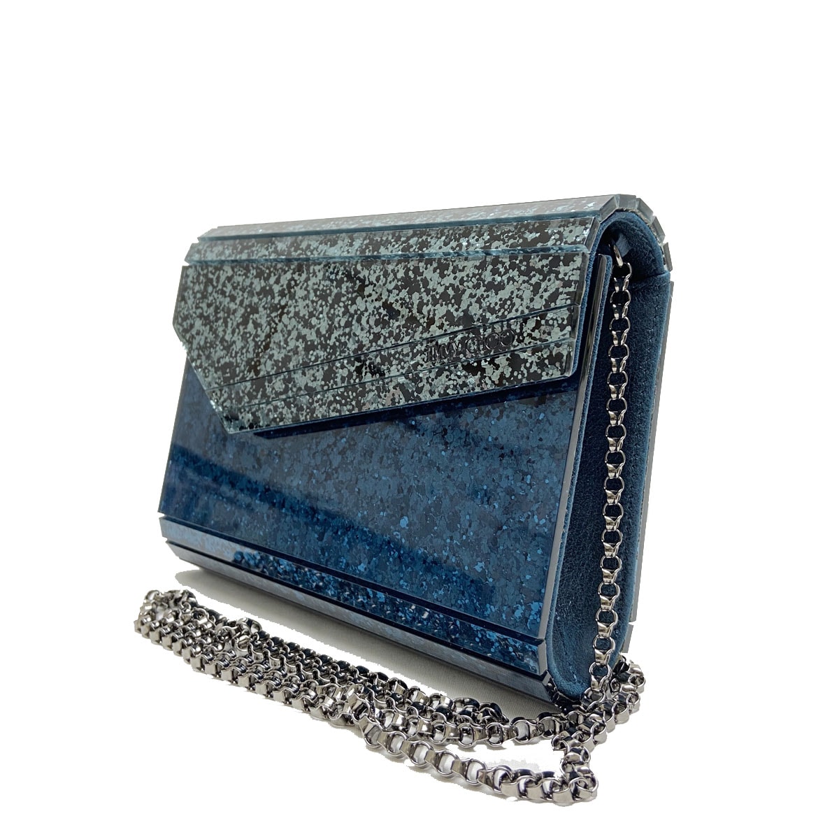 JIMMY CHOO ジミーチュウ CANDY グリッタークラッチバッグ チェーン