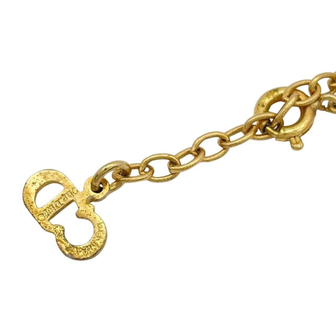 Christian Dior クリスチャンディオール ネックレス CDロゴ ゴールド