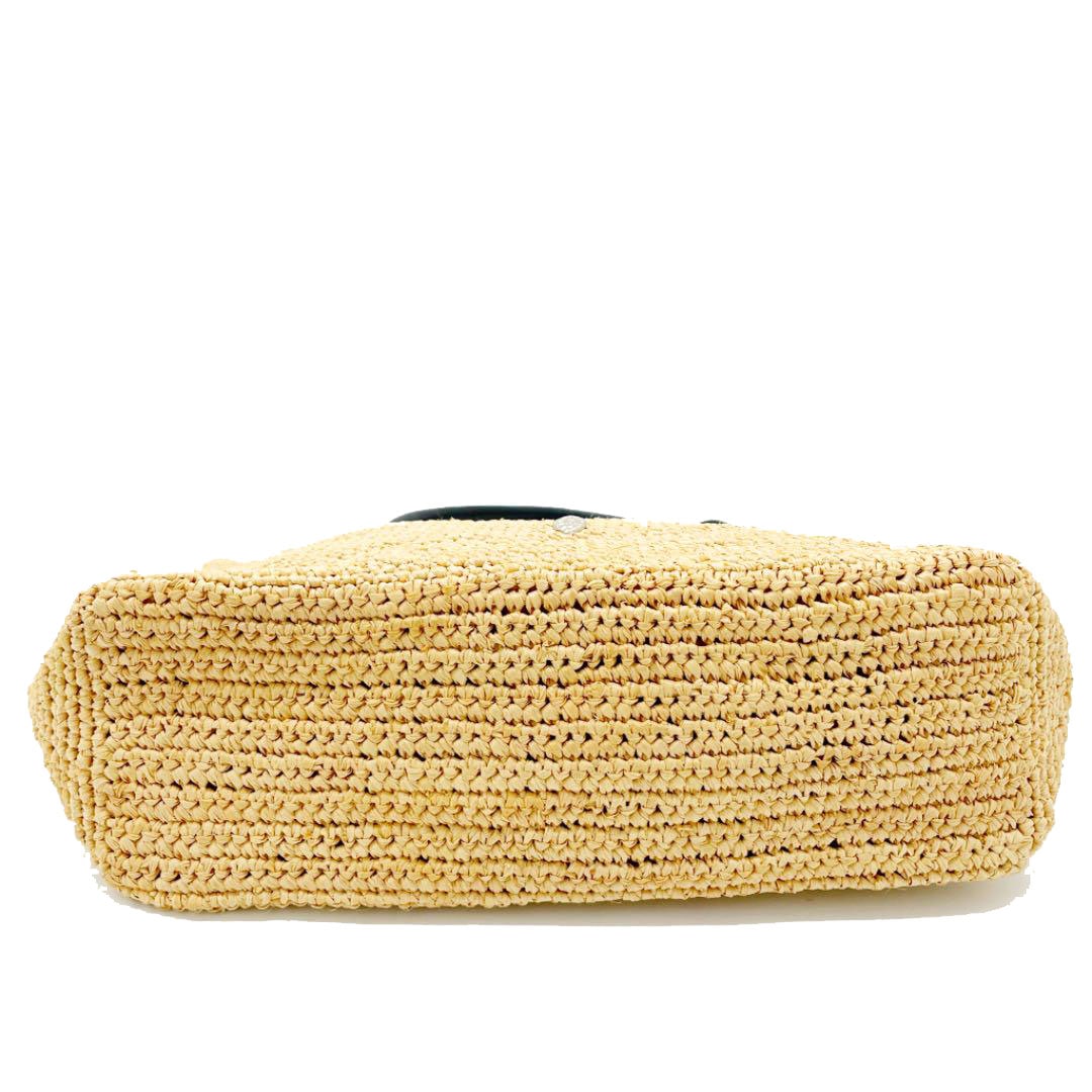 Helen Kaminski ヘレンカミンスキー ラフィア トートバッグ レザー