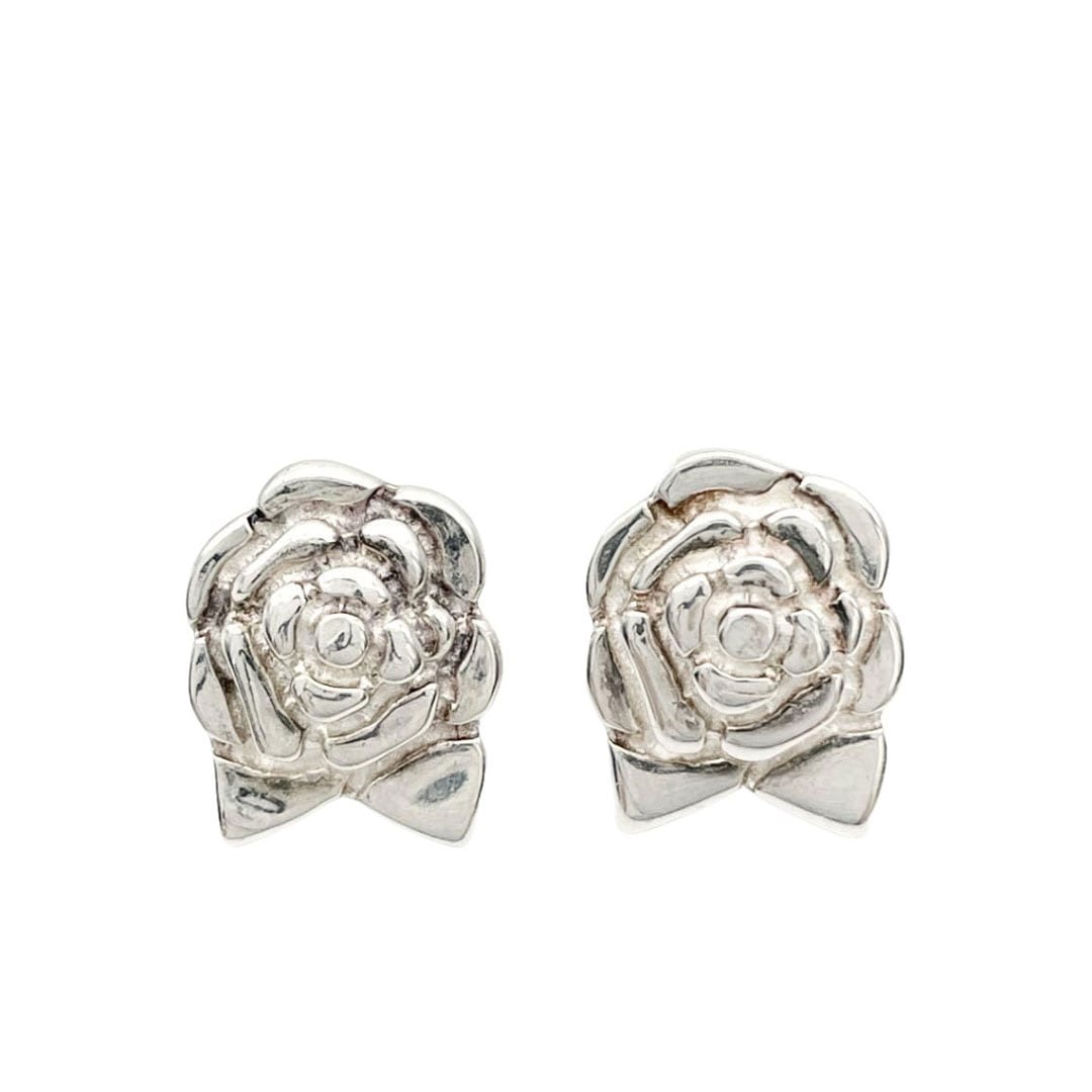 CHANEL シャネル ピアス カメリア 925 シルバー ヴィンテージ