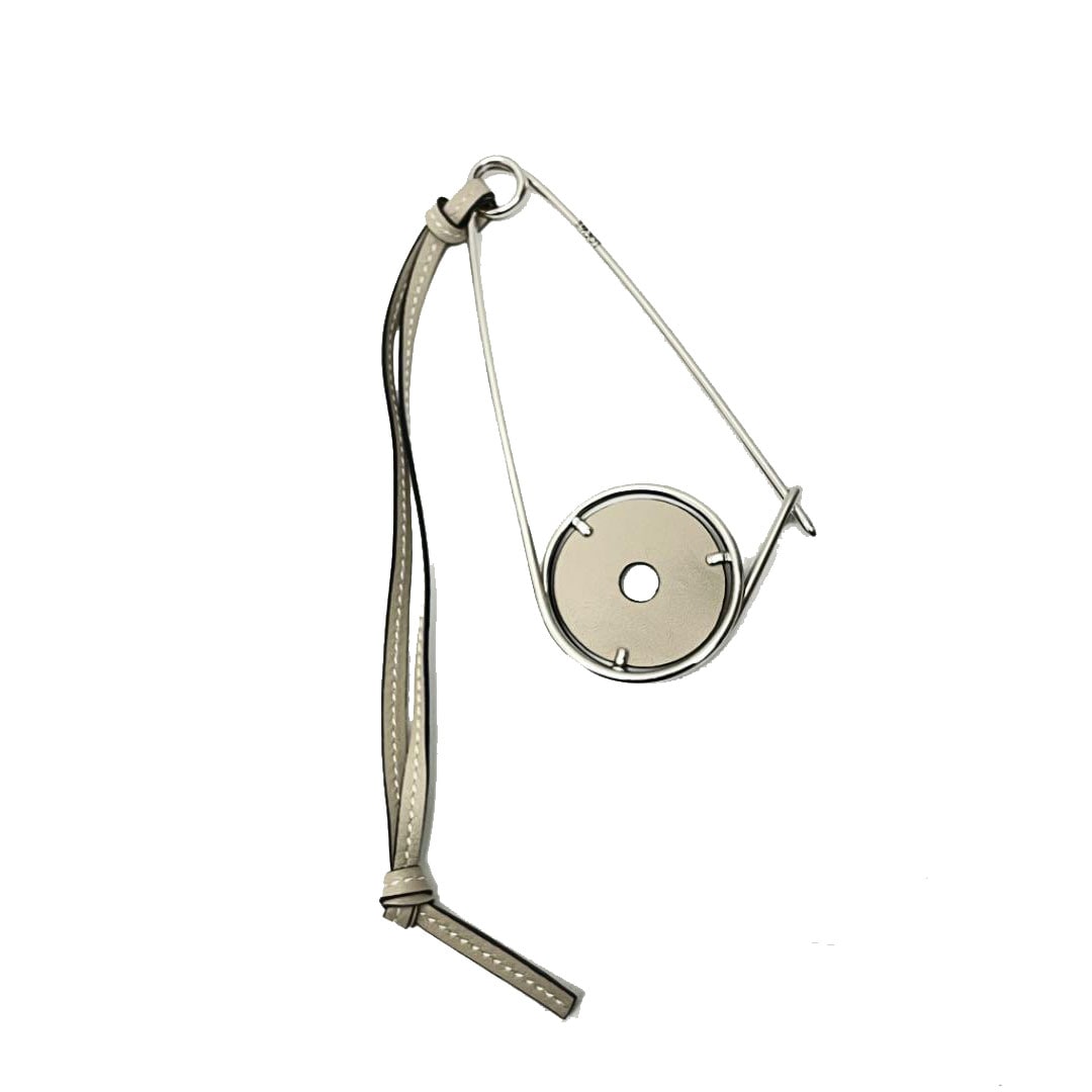 LOEWE ロエベ メカノピン ブローチ MECCANO PIN グレージュ シルバー