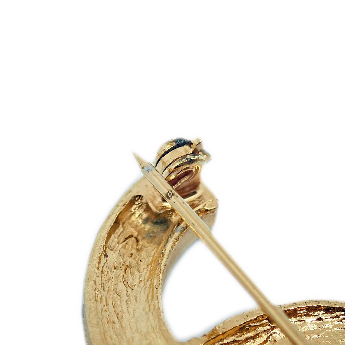 □シャネル□ ピンブローチ ココマーク ラインストーン ゴールド 174