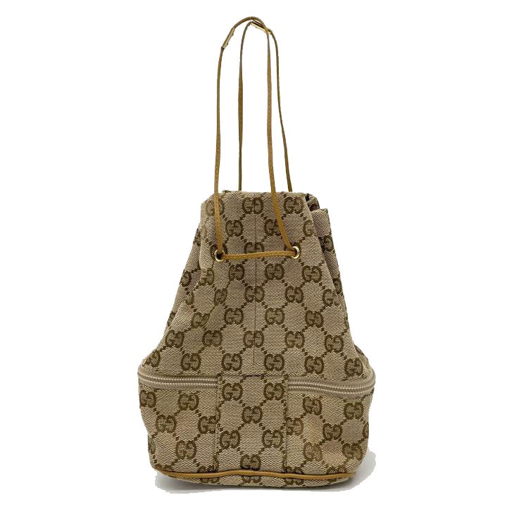 GUCCI グッチ 巾着ポーチ GGキャンバス ベージュ 039 1053 001998