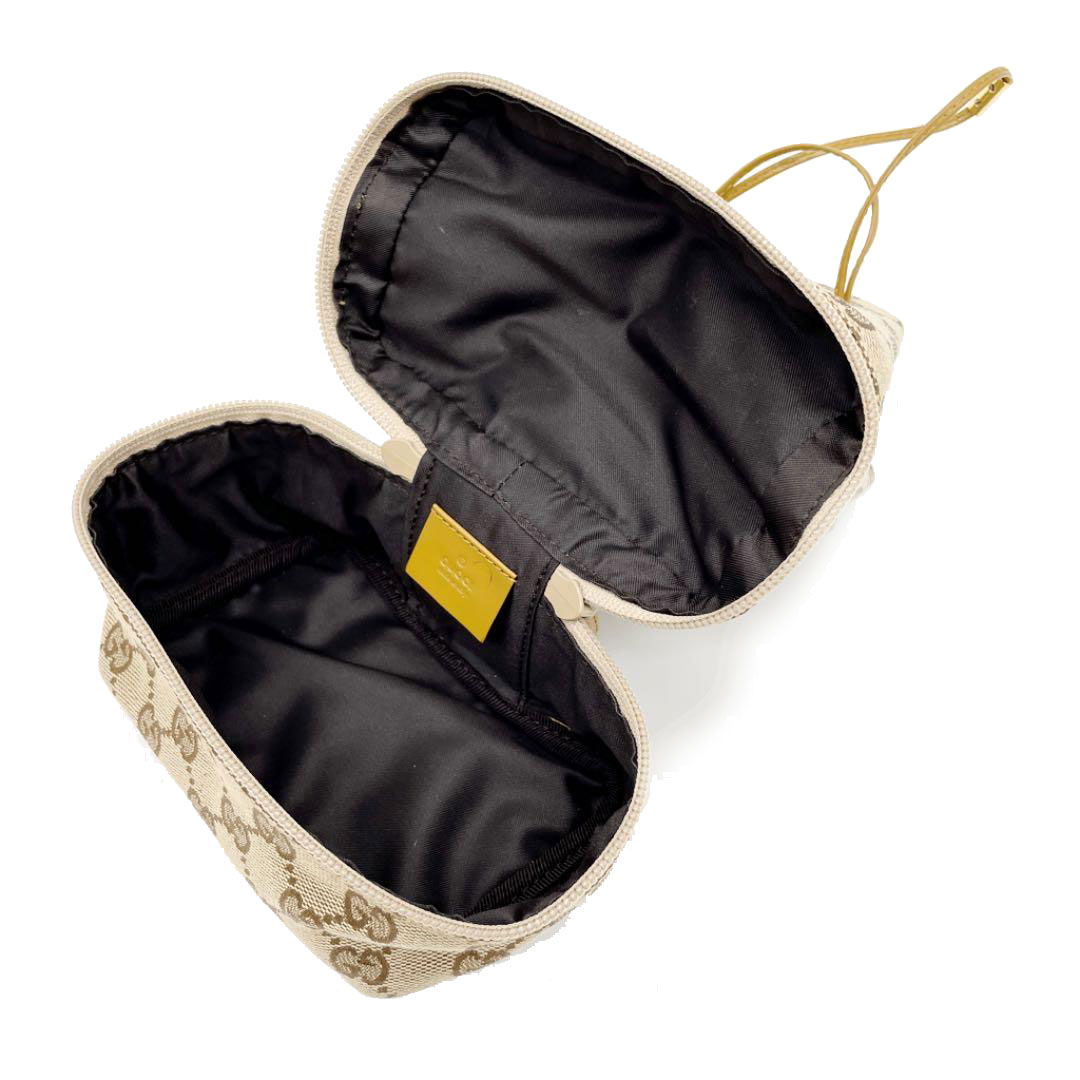 GUCCI グッチ 巾着ポーチ GGキャンバス ベージュ 039 1053 001998