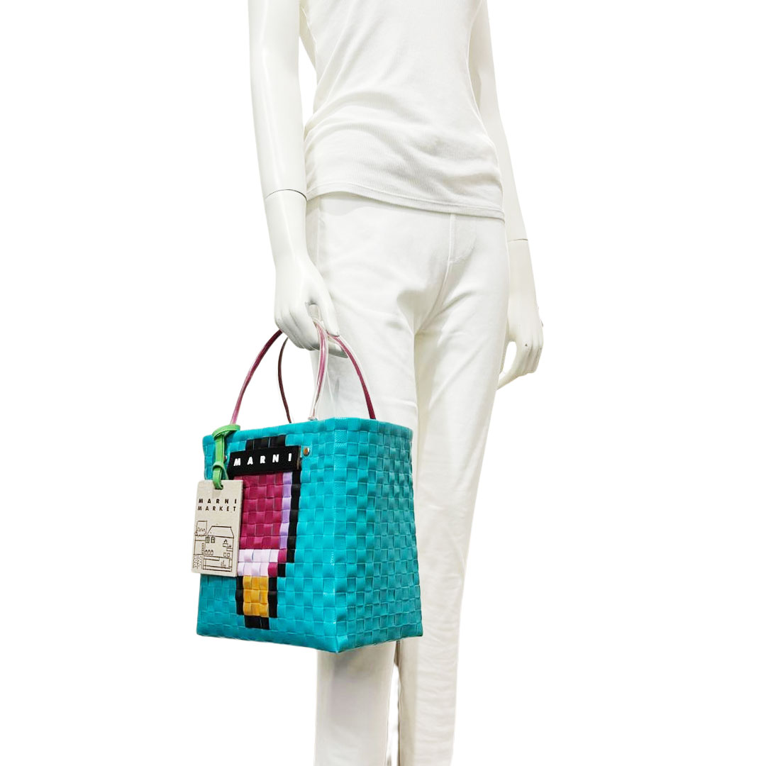 MARNI マルニ マーケット ミニピクニックバッグ フラワーカフェ サマー