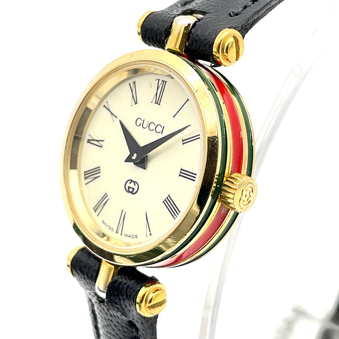 GUCCI グッチ レディース 腕時計 シェリーライン クオーツ リザード