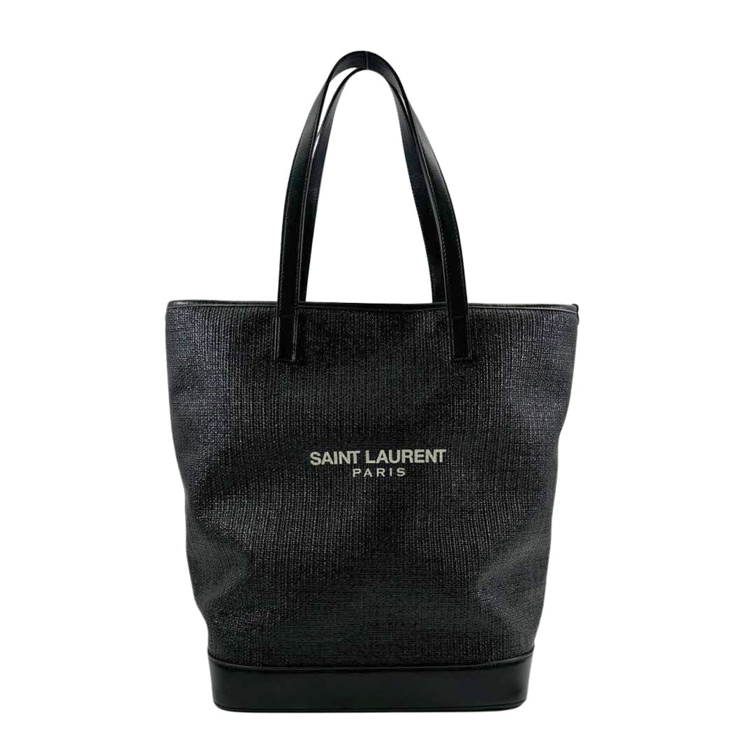 SAINT LAURENT PARIS サンローランパリ トートバッグ テディ ストロー