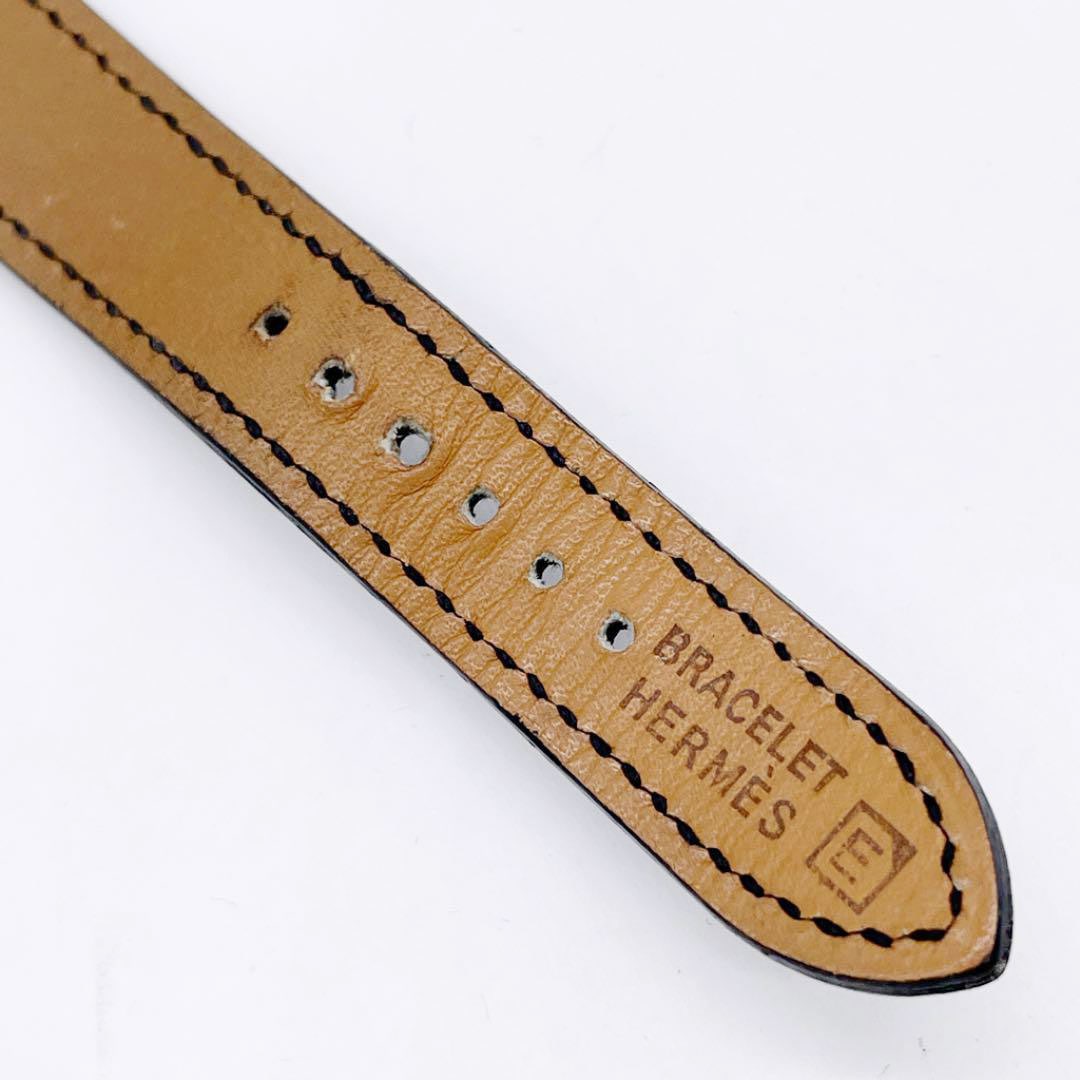HERMES エルメス レディース腕時計 Hウォッチ QZ レザーベルト