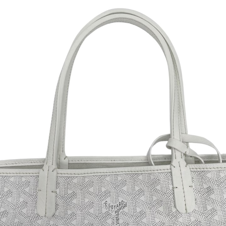 GOYARD ゴヤール サンルイPM トートバッグ PVC レザー ホワイト