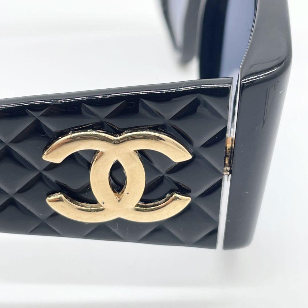 CHANEL シャネル サングラス マトラッセ ココマーク ブラック ゴールド