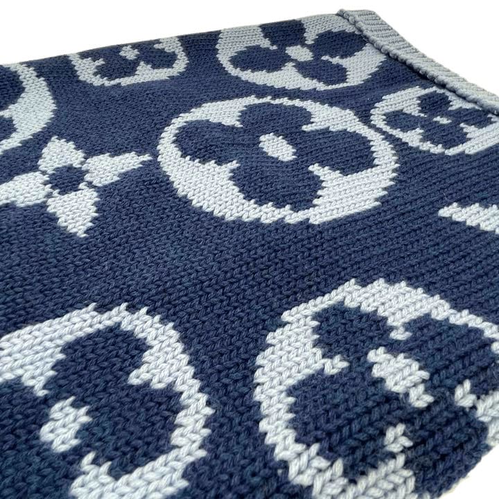 LOUIS VUITTON ルイヴィトン スヌードグランフロア モノグラム ニット