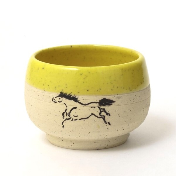 大堀相馬焼 松永窯 砂鉄ぐい呑み(黄色) | すべての商品 |福島県の伝統