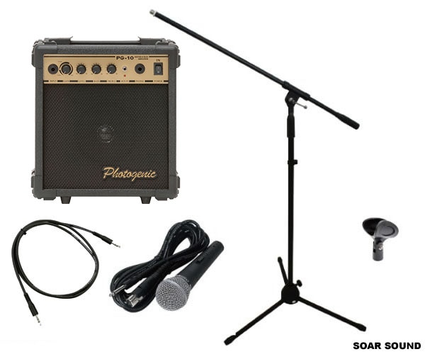 簡単 にすぐ使える 有線マイク マイクスタンド アンプ スピーカー