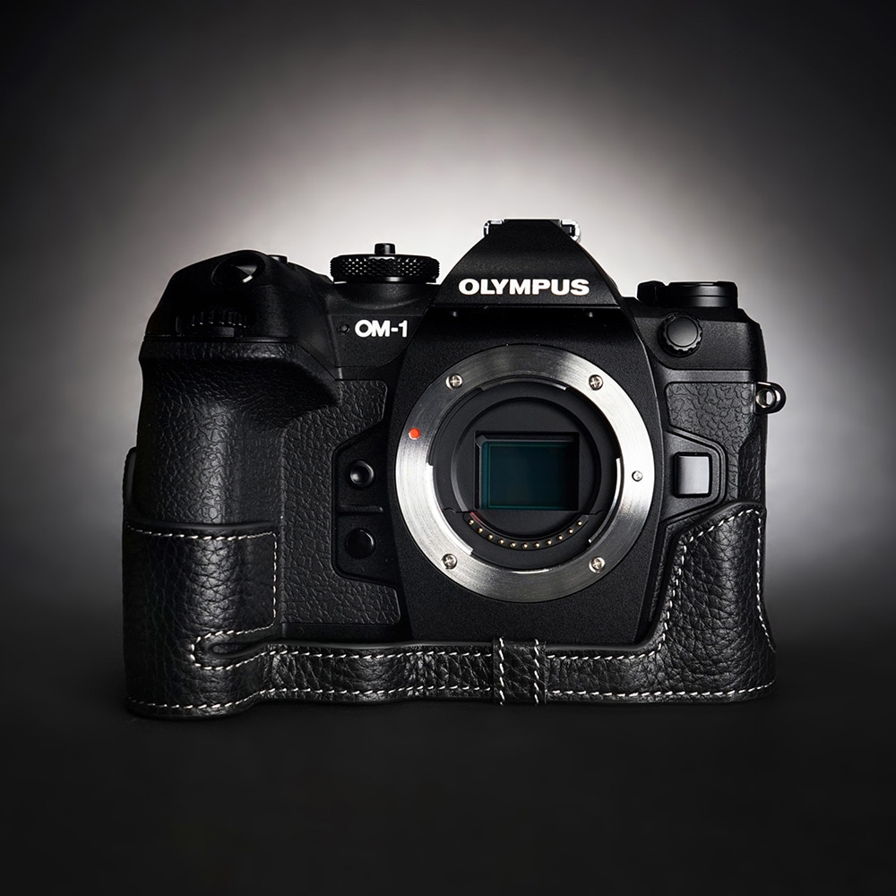 TP Original OM SYSTEM OM-1 用 ボディーハーフケース ブラック