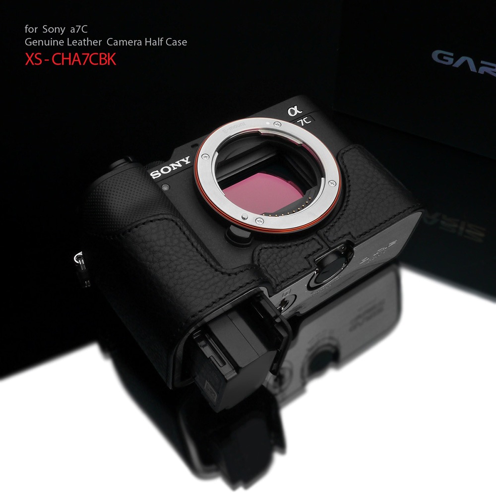 GARIZ SONY α7C 用 本革カメラケース XS-CHA7CBK ブラック