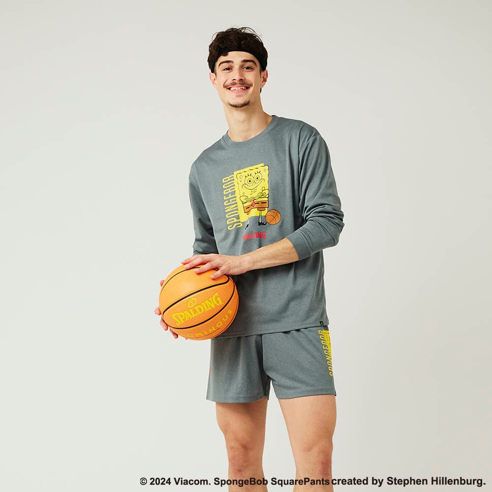 30%OFF価格】ロングスリーブTシャツ スポンジ・ボブ バスケットボール