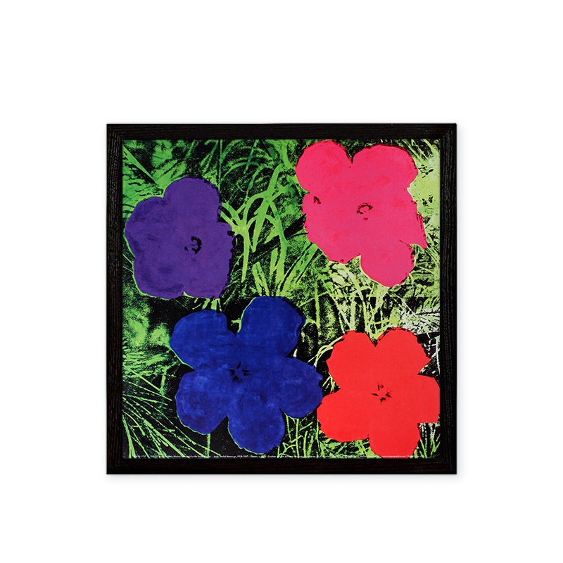 アンディ・ウォーホル | ポスター Flowers 額装付き| 森美術館