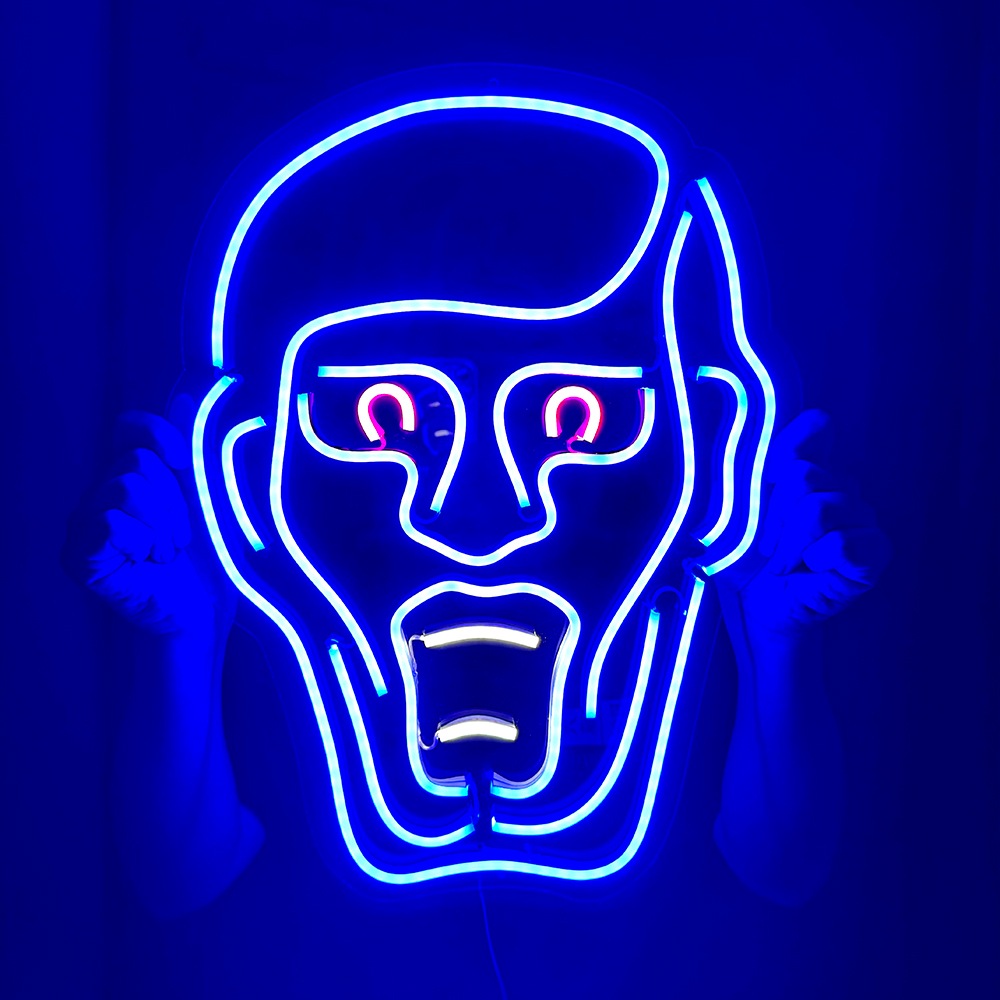 鷹の爪限定】［PDSxneoneon］あいつのネオンサイン / BLUE | 全商品