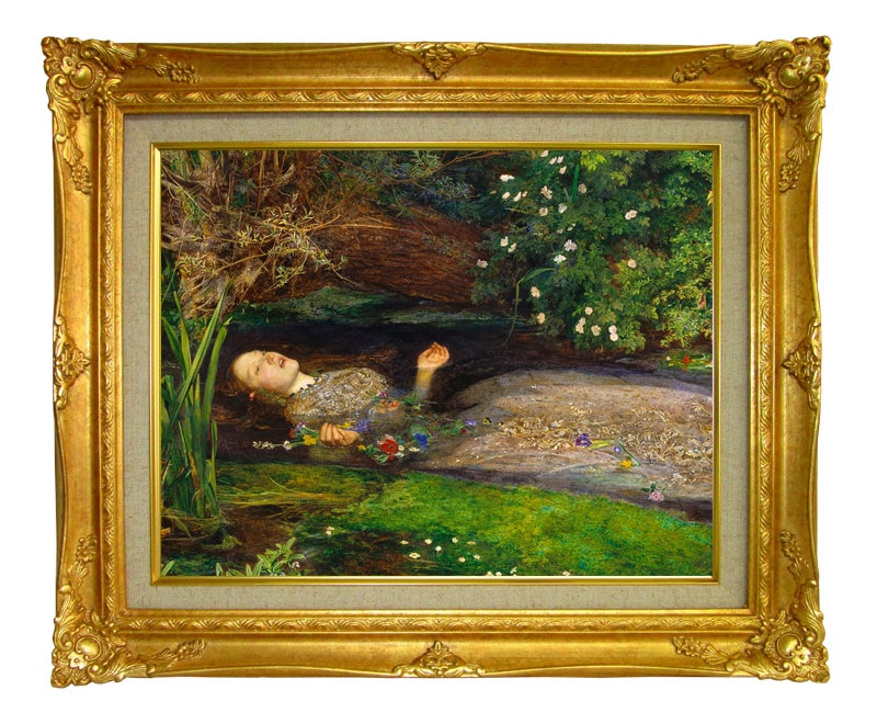 ジョン・エヴァレット・ミレー オフィーリア ジークレーキャンバス複製