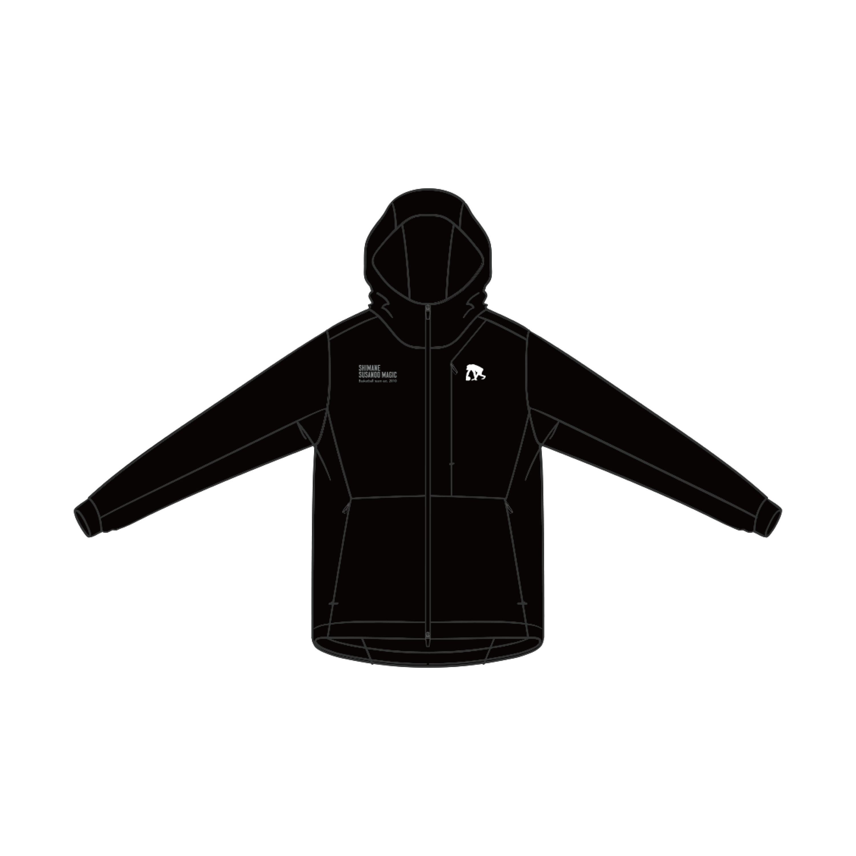 選手着用モデル】フルジップパーカー (2025-26) | すべての商品 | 島根