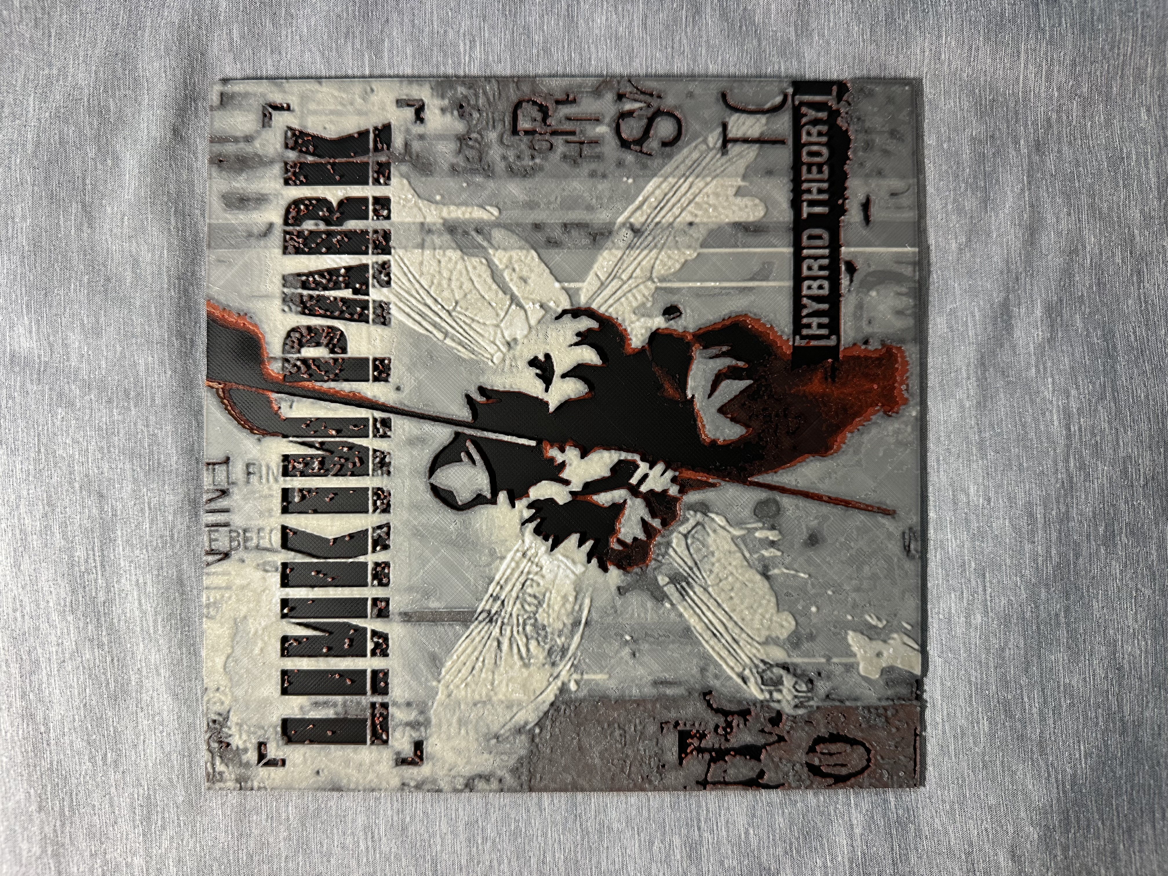 3Dプリント リンキンパーク ハイブリッド・セオリー アルバムカバー