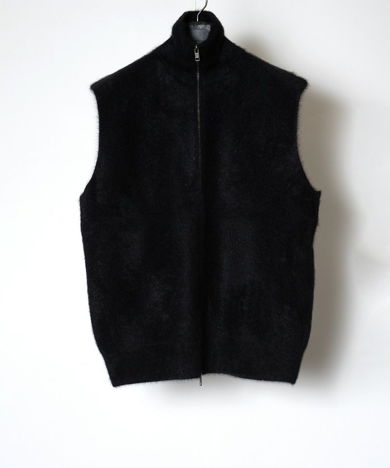 RAINMAKER＞FOX CASHMERE ZIP-UP VEST | MAKES ONLINE STORE