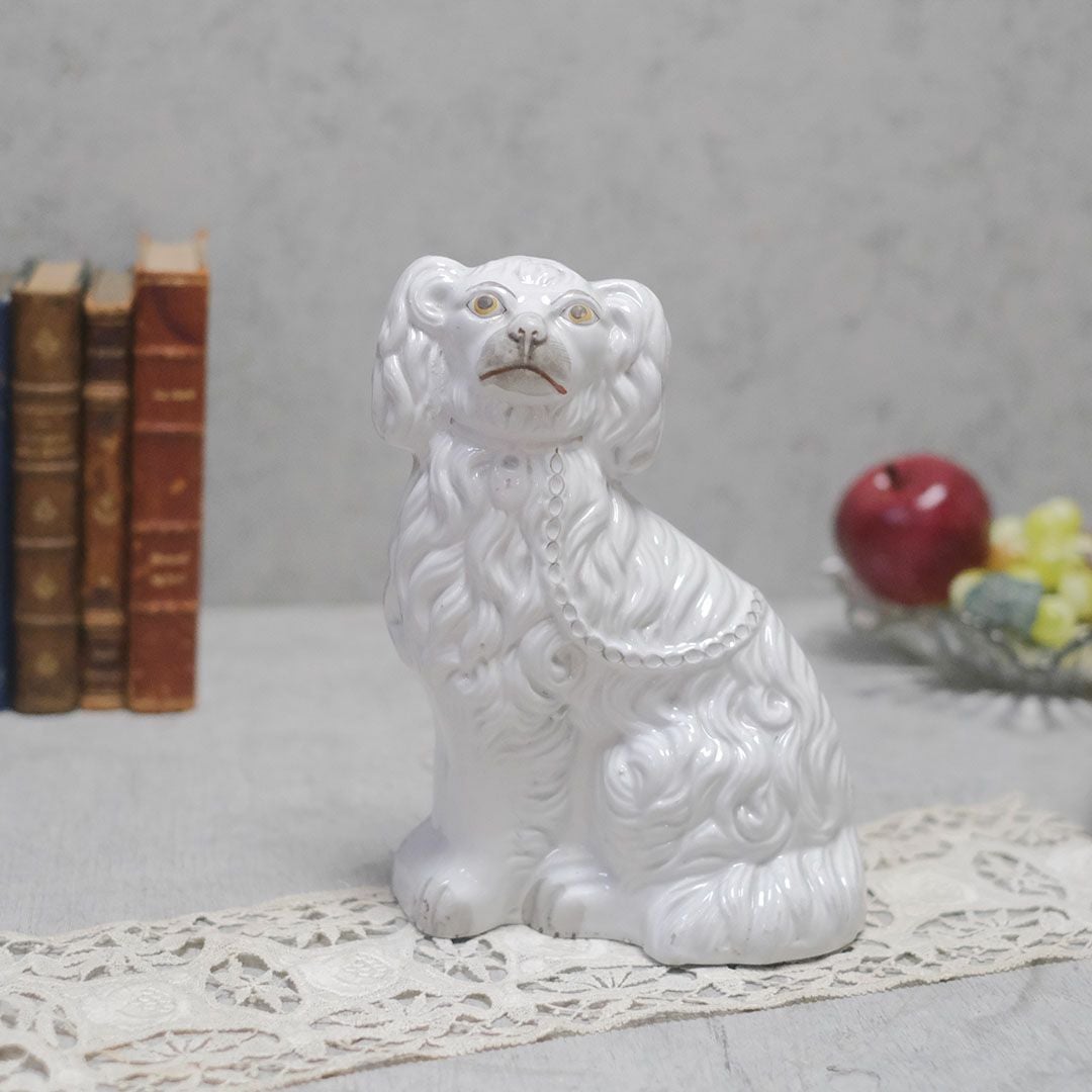 アンティークスタッフォードシャードッグ イギリス 陶器の置物の通販