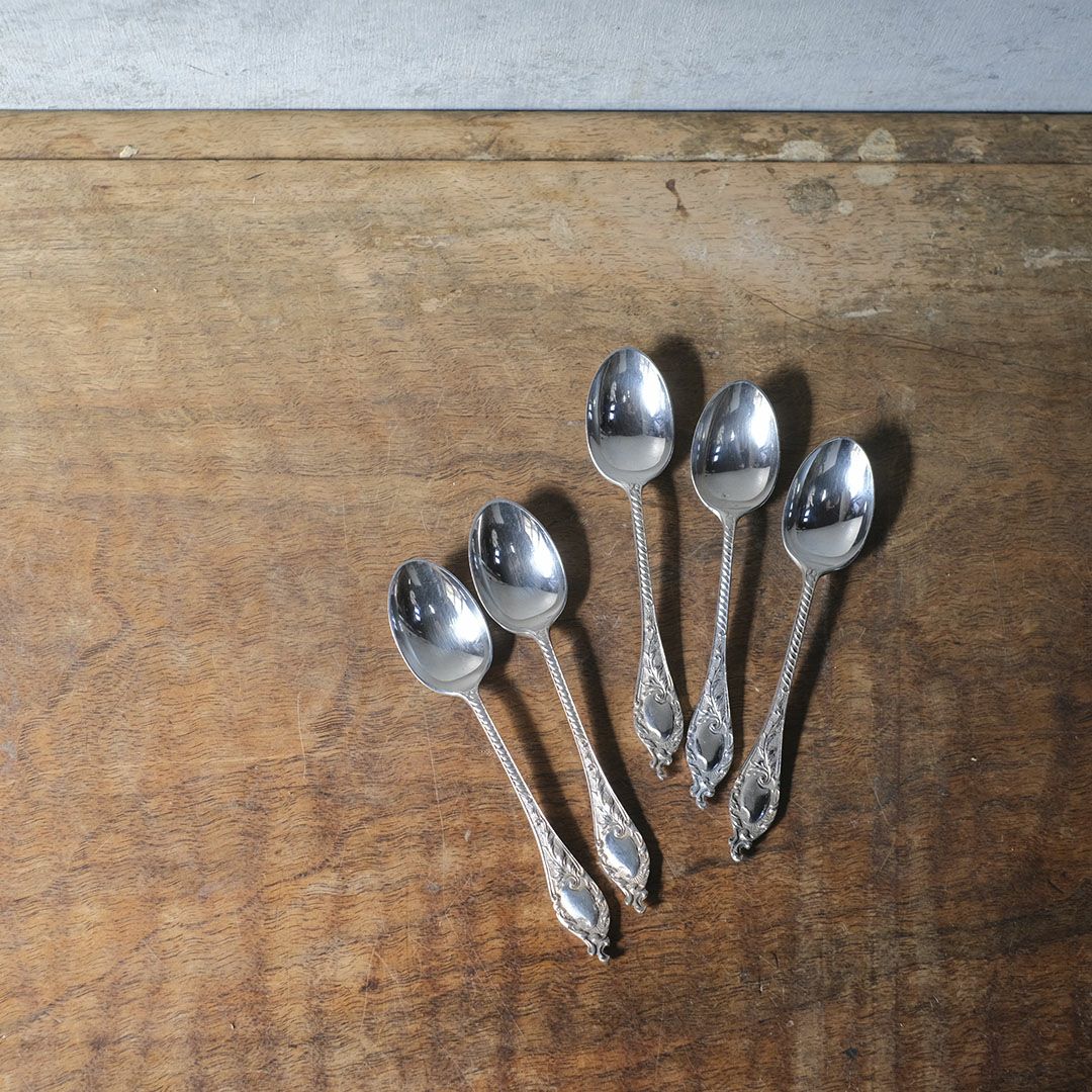 アンティークティースプーン イギリス シルバープレート カトラリー 銀