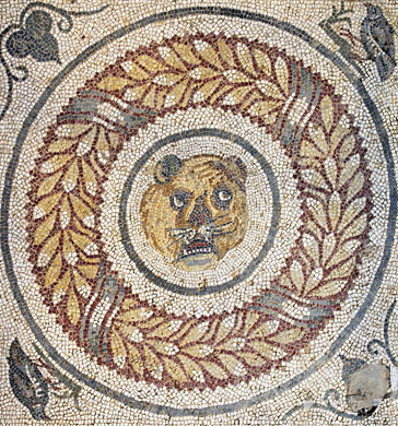 Head of a panther. Mosaic floor | 作者不明 | 絵画・イラスト