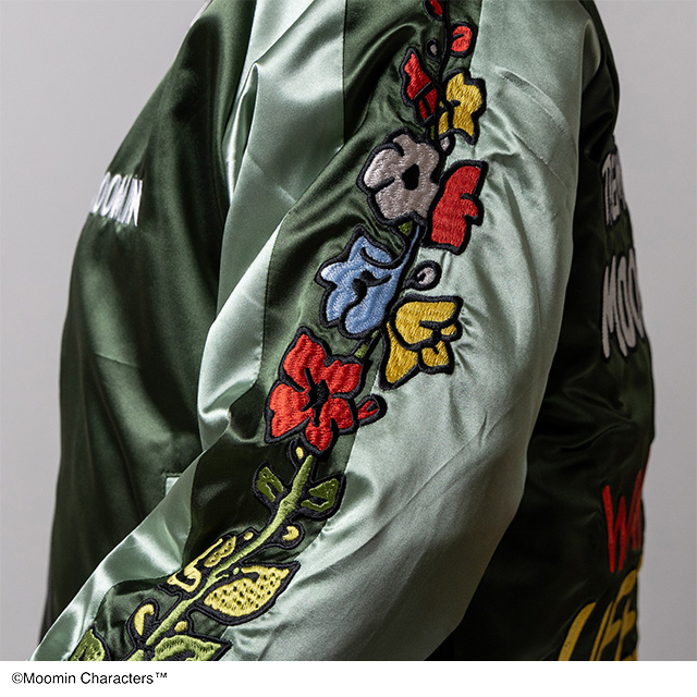 キャラジャン】MOOMIN ムーミン スカジャン/スナフキン スカジャン(L