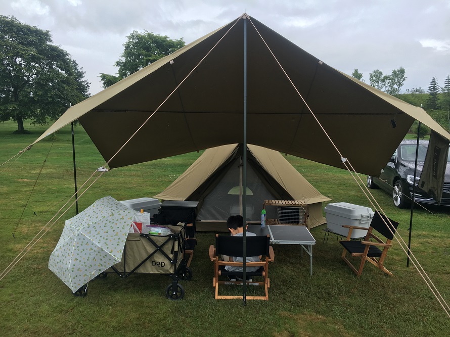 ノルディスク カーリ12カーキ｜張り方アレンジで幅広く楽しめるタープ
