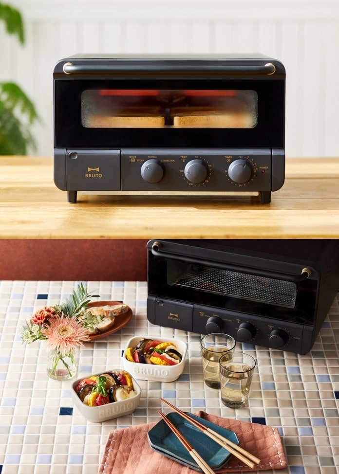 新品、未開封】BRUNO crassy スチーム&ベイクトースター ブラック