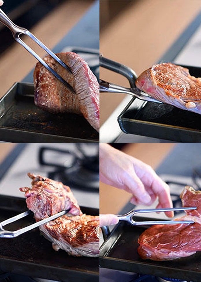 オークス】大人の鉄板 ステーキナイフ＆ミートフォーク| 鍋