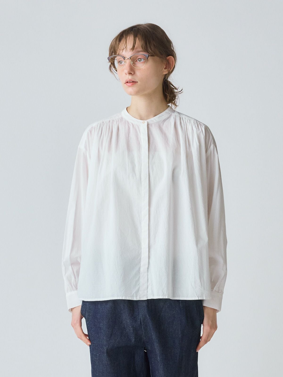 MidiUmi ギャザーワイドシャツ｜ MARcourt ONLINE STORE - マーコート