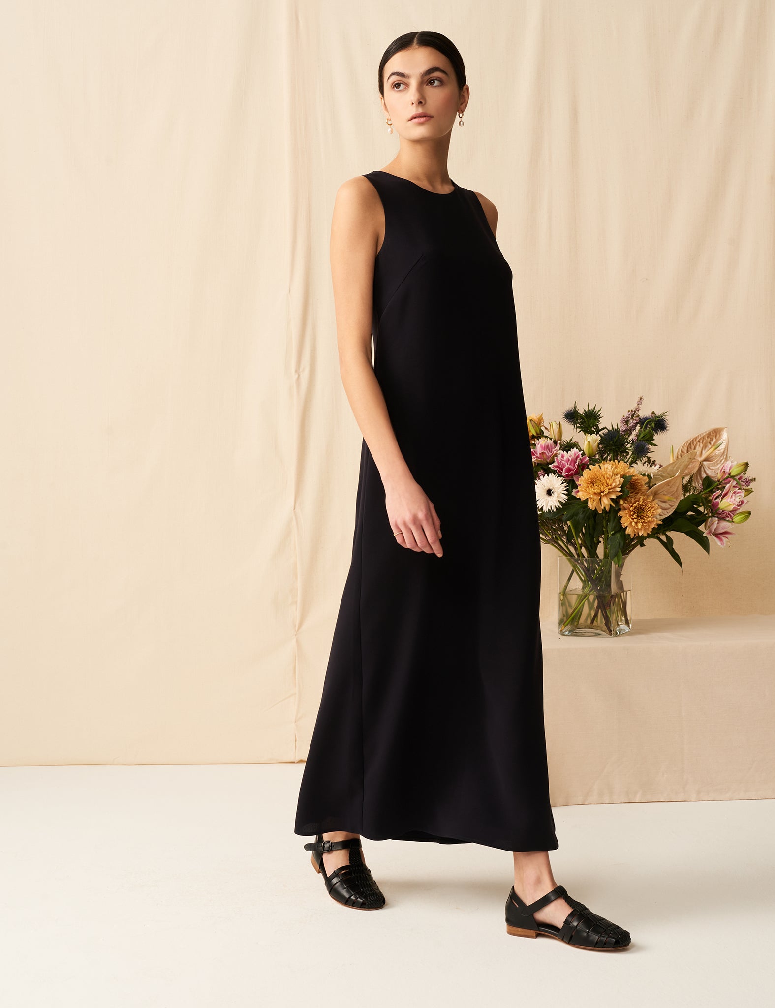 MARIHA(マリハ) ポプラのドレス ケープ付き Navy シティードレス