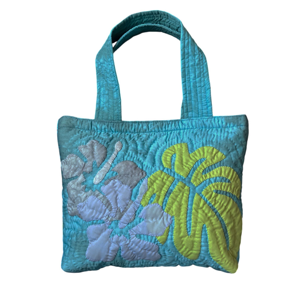 バードオブパラダイス（極楽鳥花）のハワイアンキルトバッグ