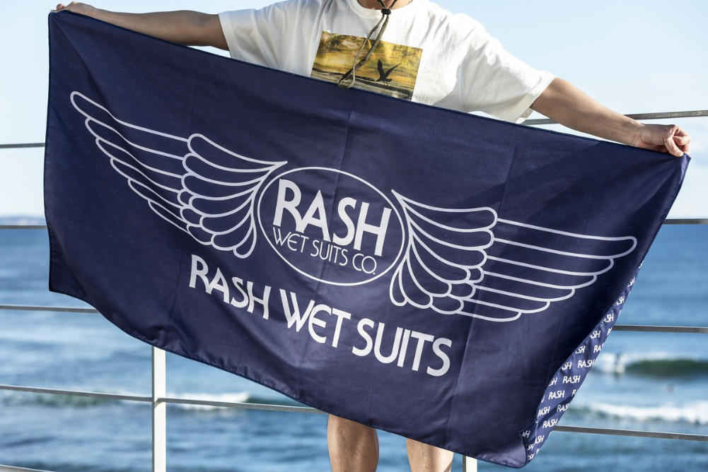 2025 RASH ラッシュ マイクロファイバー タオル バスタオル 羽マーク