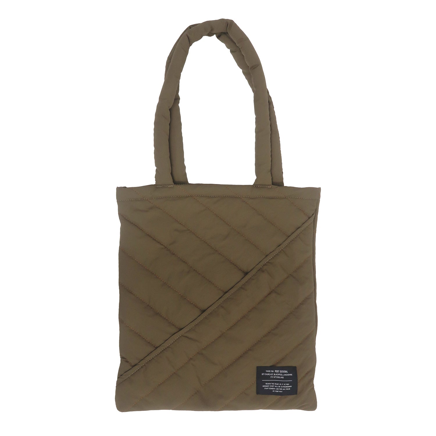 POST GENERAL | ポストジェネラル QUILTED STANDARD TOTE