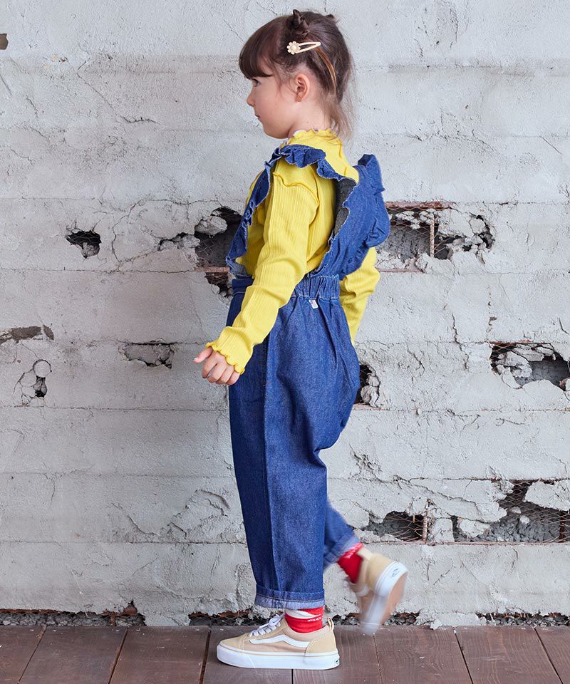 COTTON from U.S.A デニム3WAYフリルサロペット ｜ ボトムス ｜ 子供服
