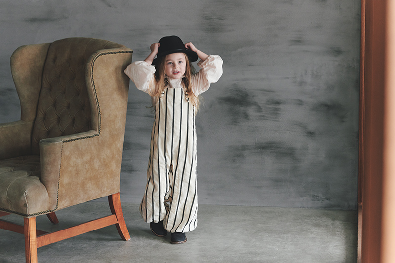 loisir salopette 3 stripe | ギフト・スタイ・出産祝いのMARLMARL