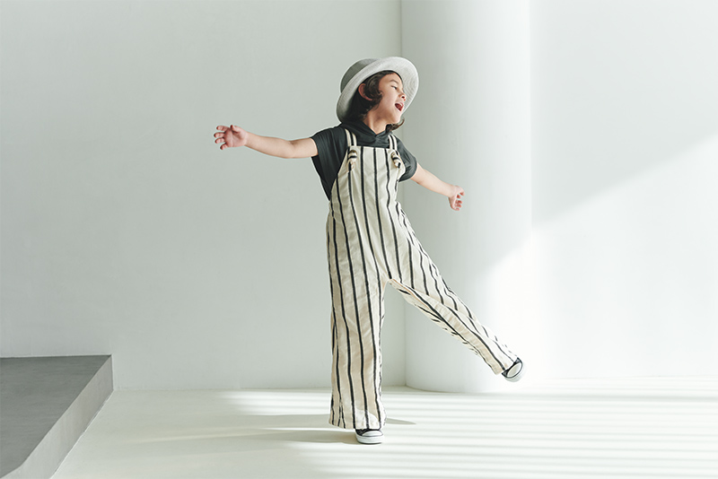 loisir salopette 3 stripe | ギフト・スタイ・出産祝いのMARLMARL