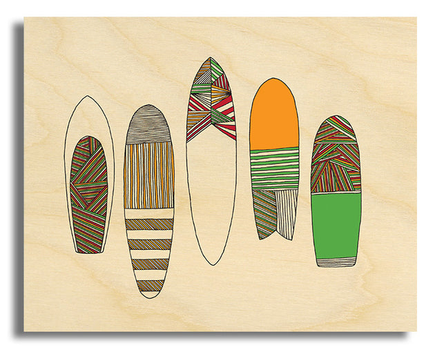 Surf Art Wood Print Limited Edition 