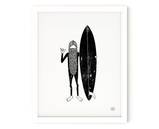 Aces Surfing Art Print | Matthew Allen Art