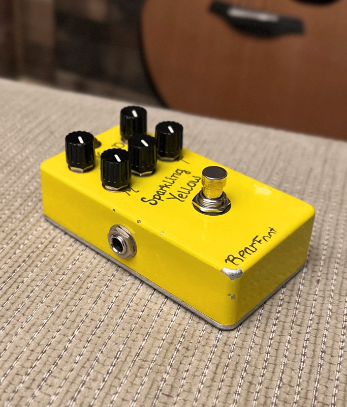 USED Bearfoot FX Sparkling Yellow OD3 Overdrive Pedal