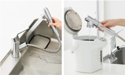 takagiみず工房/浄水機能付きキッチン水栓/クローレ/JY297MN-9NTF