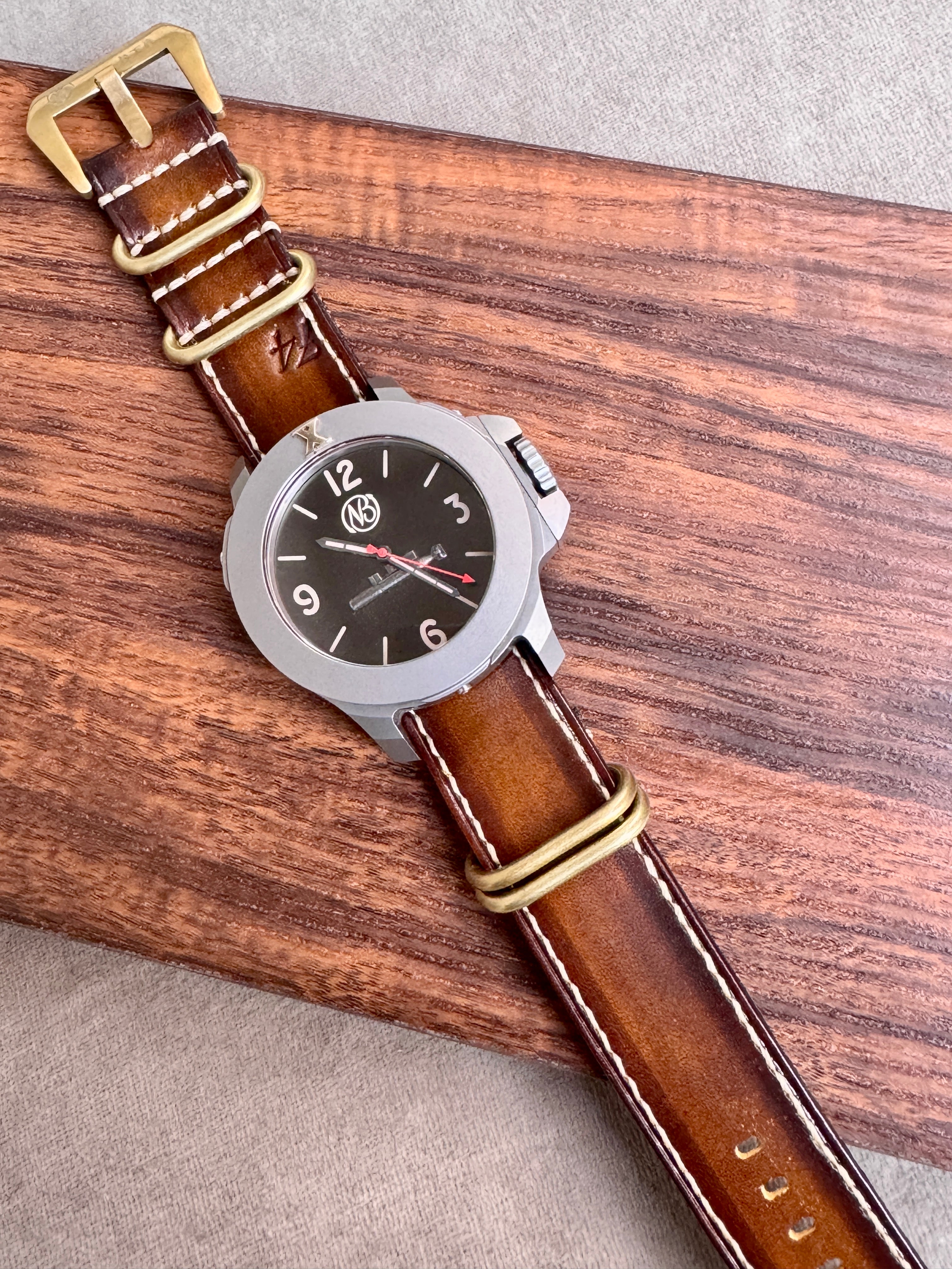 M74 NATO｜ビンテージブラウン｜24mm | ロング – 松下庵