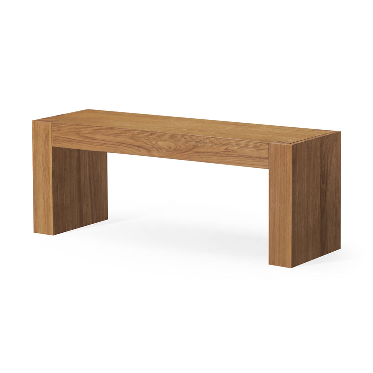 Zeno Wooden Bench in Natural Finish