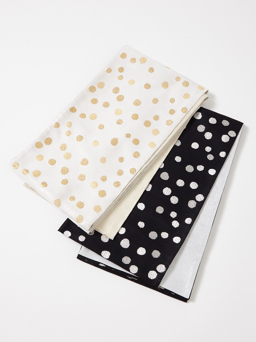 手書きドット袋帯(FREE オフホワイト): ふりふ ｜ミマツグループ