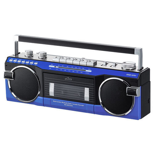 レトロ風ラジカセ 80年代デザイン USBメモリ SDカード 再生/録音