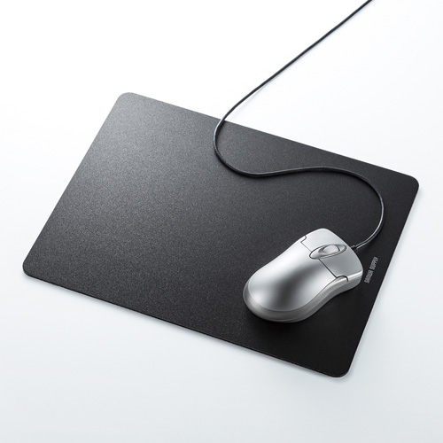 ハードマウスパッド Lサイズ ブラック【メモリダイレクト】